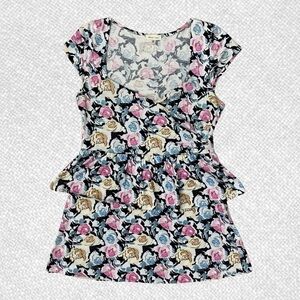 Urban Outfitters Silence + Noise Floral Peplum Wrap Dress Size L